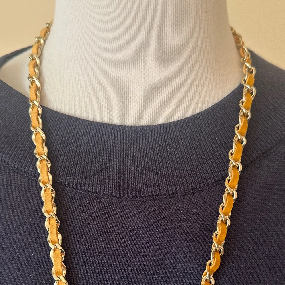 White House Black Market Gold and Black Necklace